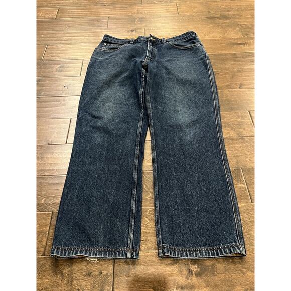 Duluth Trading Co Mens Blue Denim Jeans Size 38x32 100% Cotton 3237-18 - Picture 2 of 12